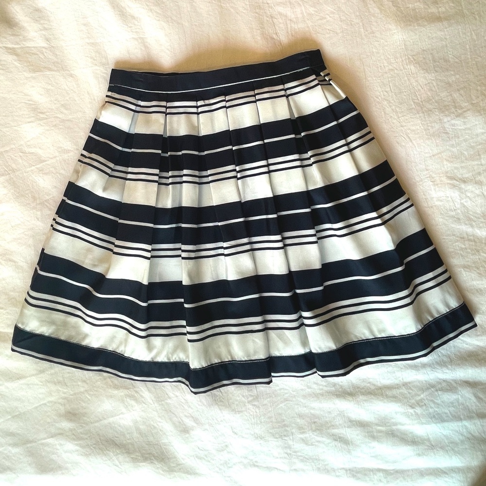 Striped skirt, navy and white Jack skirt